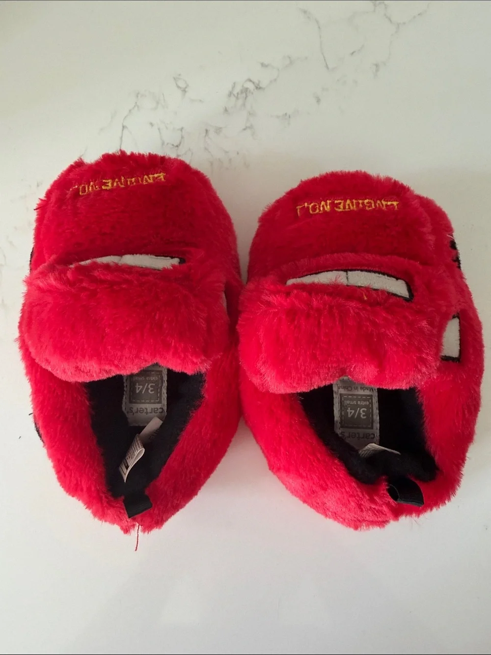 Carters plush slippers